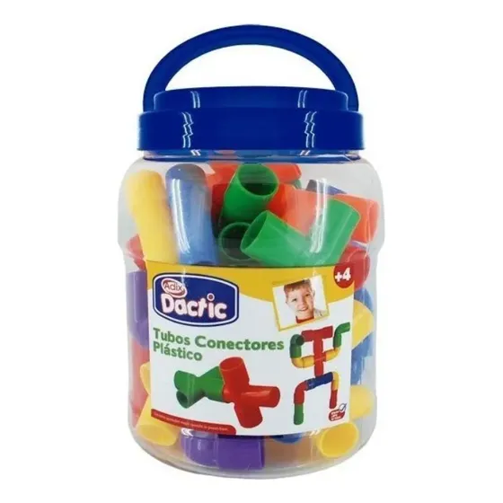 Tubos Conectores 40 Piezas Dactic Coordinación Motriz