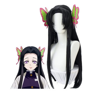 Demon Slayer Kochou Kanae Halloween Cosplay Peluca Pelo 80cm Demon Slayer Kochou Kanae Halloween Cosplay Peluca Pelo 80cm