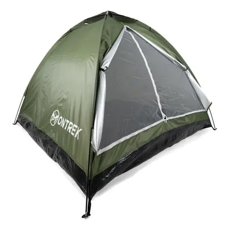 Barraca Camping 4 Pessoas Compacta Iglu Ontrek Verde Leve (1,5kg), Fácil Montagem, Mosquiteiro E Bag
