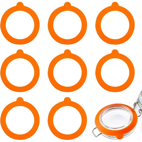 Anillos De Enlatado De Silicona 3.8 Cm Para Frascos De Vidri