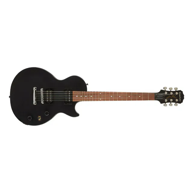 Guitarra Electrica EpiPhone Les Paul Satin E1 Color Ebony Material Del Diapasón Palo De Rosa Orientación De La Mano Diestro