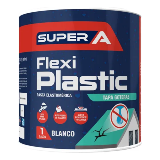 Flexi Plastic Pasta Elastomerica Blanco Galon Super A