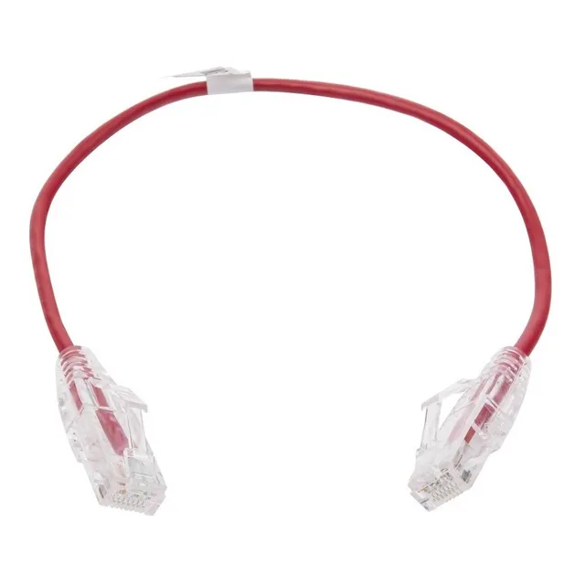 Cable De Parcheo Slim Utp Cat6 Rojo 28 Awg 30 Cm 