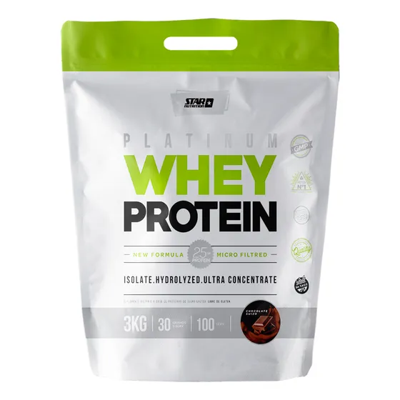 Suplemento Star Nutrition Platinum Whey Protein 3kg Chocolat
