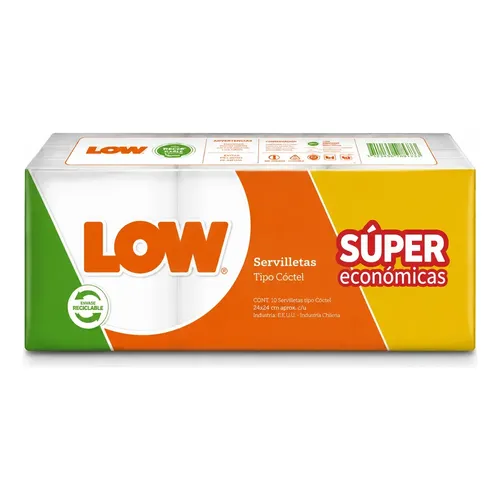 SERVILLETAS LOW BLANCAS 300 UNID