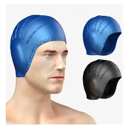 Gorro Natación Unisex Silicona Piscina Baño Impermeable 2pcs