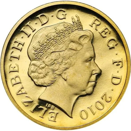 Moeda 1 Pound Rainha Elizabeth Ii Royal Shield