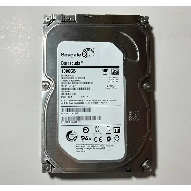 Disco Duro Seagate Barracuda 1tb 3.5  Sata Iii Plateado