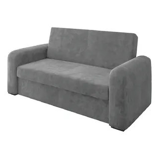 SofĂĄ Cama VersĂĄtil 2 Lugares Veludo Selmer Cor Cinza SofĂĄ Cama VersĂĄtil 2 Lugares Veludo Selmer Cor Cinza
