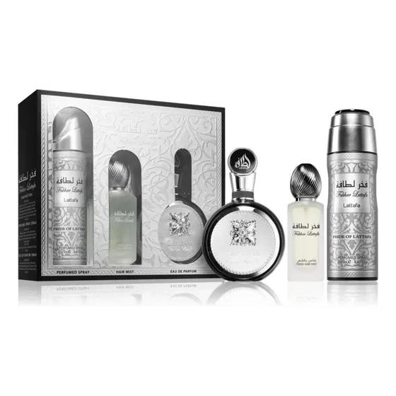 Lattafa Fakhar Set De 3 Pz Con Body Mist Para Hombre