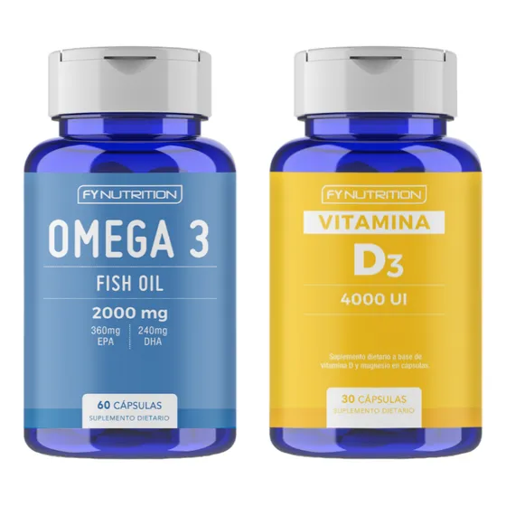 Omega 3 + Vitamina D3 60 Caps- Combo