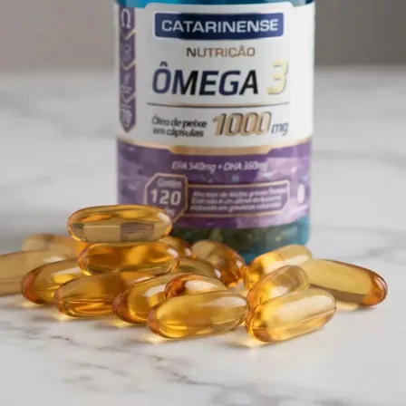 Ômega 3 Catarinense Nutrição 120 Cápsulas 1000mg Óleo de Peixe Original