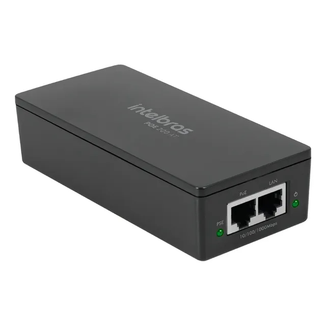 Inyector conversor PoE activo PoE 200 AT Gigabit Ethernet Intelbras