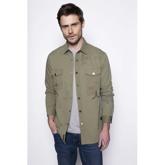 Overshirt Print Fj Verde Fw2024 Ferouch