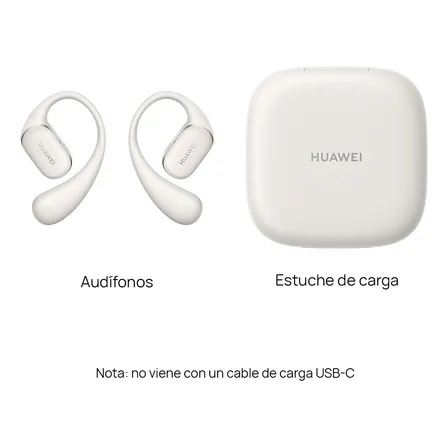 Audífonos Huawei Freearc Inalambricos Bluetooth Color Gris