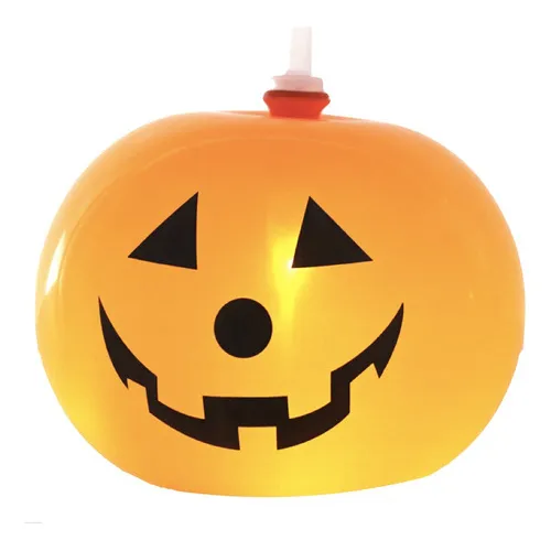 Globo Calabaza Inflable Con Luz X 5 Led Decoración Halloween