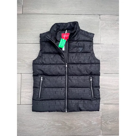 Guess Parka Sin Mangas Hombre Monogram Talla M