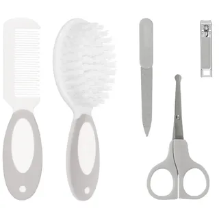 Buba Kit De Higiene Cuidados Do Bebê 5 Peças (0m+) Cinza - Buba