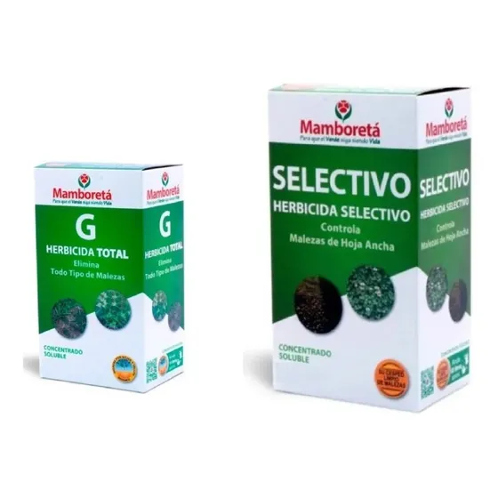 Mamboreta Herbicida Total 100c + Selectivo 250c Envio Gratis