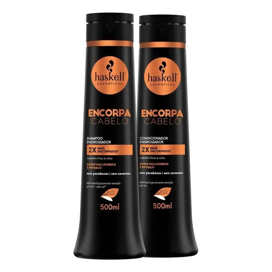Kit Haskell Encorpa Shampoo E Condicionador 500ml