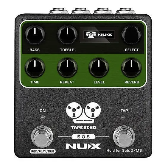Pedal de efecto NUX Verdugo Tape Echo NDD-7 negro