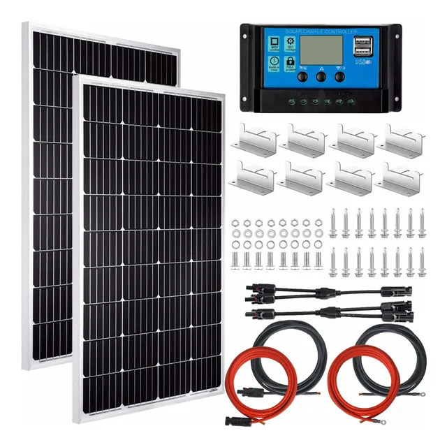 Pikasola Kit Panel Solar Para Casa Rodante Barco Hogar Z