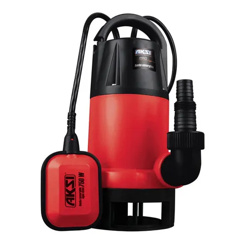 Bomba Sumergible 750w Aksi 1 Hp Para Agua Sucia