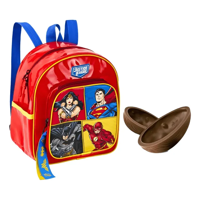 Ovo De Páscoa Com Mochila Liga Da Justiça 120g Ao Leite