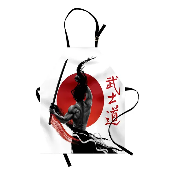 Unarable Delantal Japon Samurai Practica Musculo Japones Sol