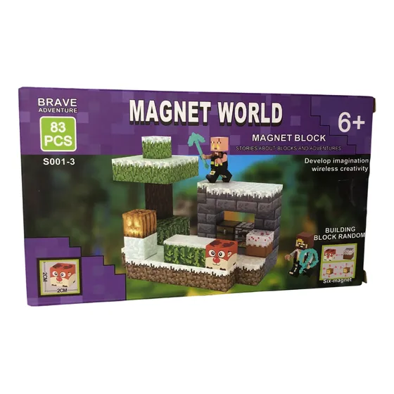 Bloques Magneticos Minecraft 83 Piezas - Magnet World