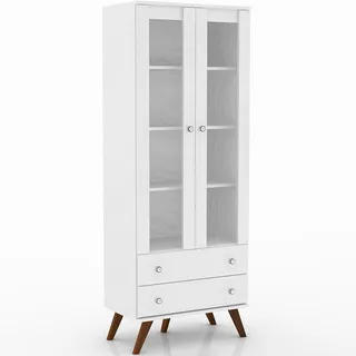 Cristaleira 2 Gavetas E 2 Portas RetrĂŽ Esm 217 Branco Cristaleira 2 Gavetas E 2 Portas RetrĂŽ Esm 217 Branco