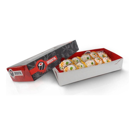 Embalagem Para Sushi, Comida Japonesa Delivery M (200 Unid) Embalagem Para Sushi, Comida Japonesa Delivery M (200 Unid)