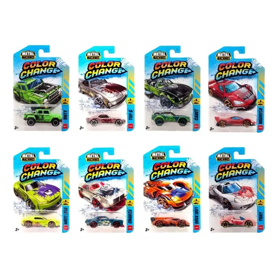 Auto Metal Machines Cambia De Color Change Pista Zuru Wheels