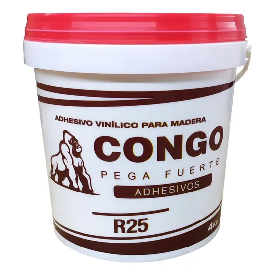 Cola Carpintero Adhesivo Vinilico X 4 Kg Congo Extra Fuerte Color Blanco