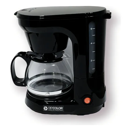 Cafetera Eléctrica De Goteo Negra 650w, 220v, Ripcolor Color Negro