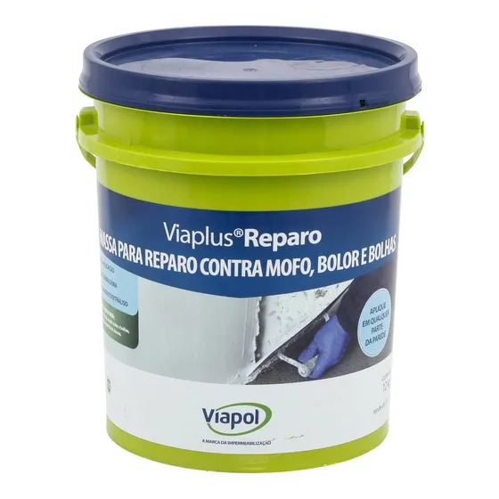 Masa Impermeable Para Reparar Paredes Con Humedad 4kg Viapol