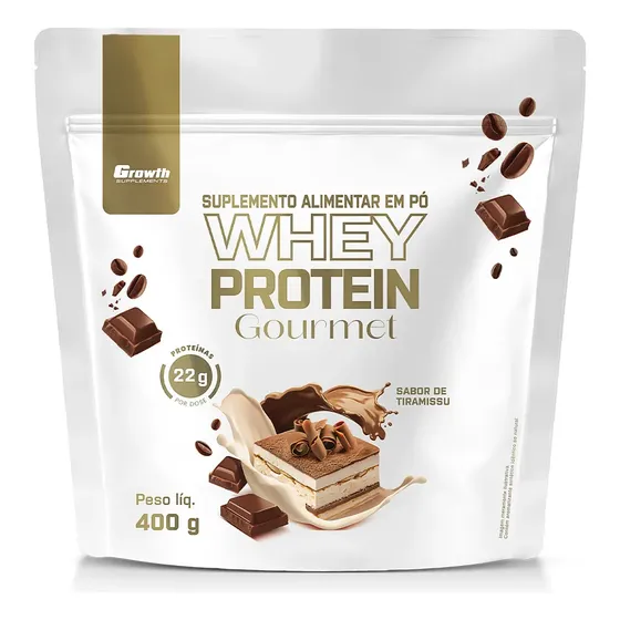 Whey Protein Gourmet 400g Growth Supplements - Tiramisu
