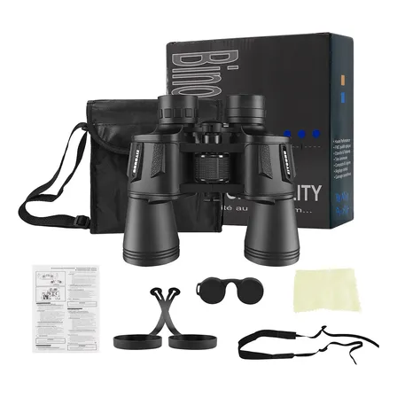 Binóculo Profissional Emborrachado Longo Alcance Melhores Preto