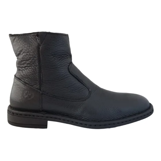 Botín Bota Hombre Vestir Confort Lobo Solo 7911 Negro Piel