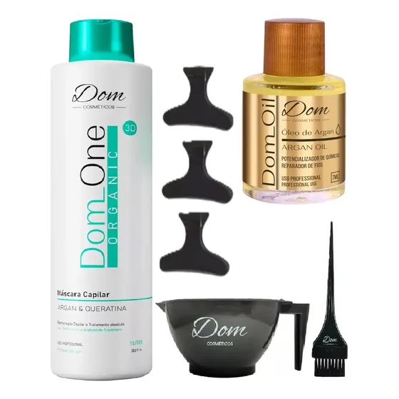 Progressiva Sem Formol Orgânica Dom Cosméticos Creme 1000ml