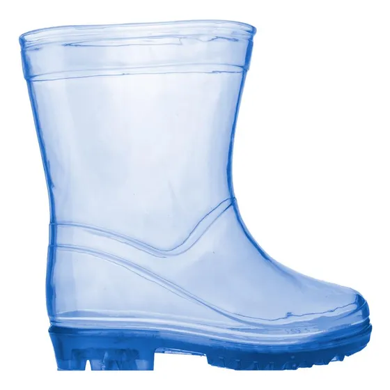 Galocha Infantil Transparente Azul Masculina Pimpolho