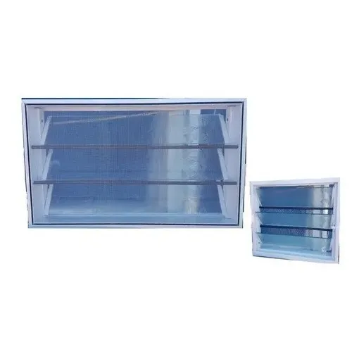 Aireador Ventiluz 60x26 Para Baño Con Reja Y Mosquitero