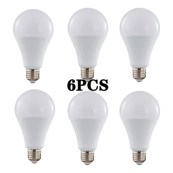 6pcs E27 Bombilla Led Luz De Encendido Automático Inteligent