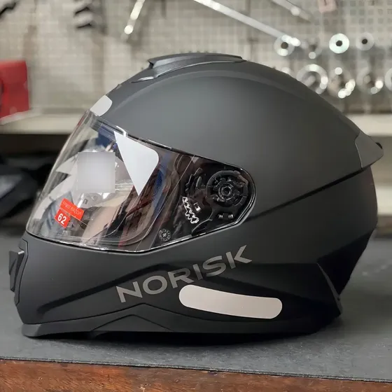 Capacete Norisk Razor Monocolor Preto Fosco Tamanho do capacete M 57 58