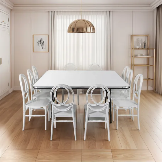 Tablón Plegable + 10 Silla Alquiladora Eventos Restaurantes 