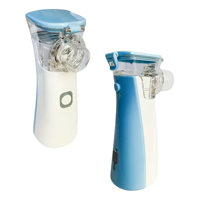 Nebulizador Portatil Silencioso Niño Adulto Con Mascarilla Color Agua