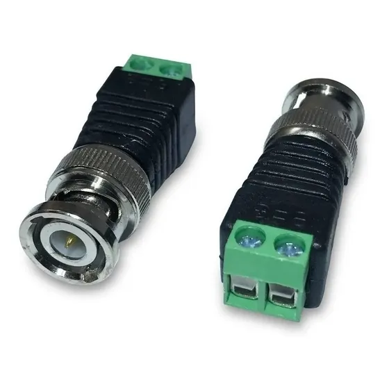 Kit 50 Peças Conector Bnc Macho Borne De Parafuso - Prime