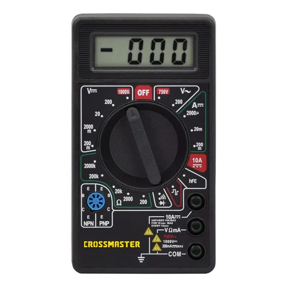 Multímetro Tester Digital 1000v Crossmaster