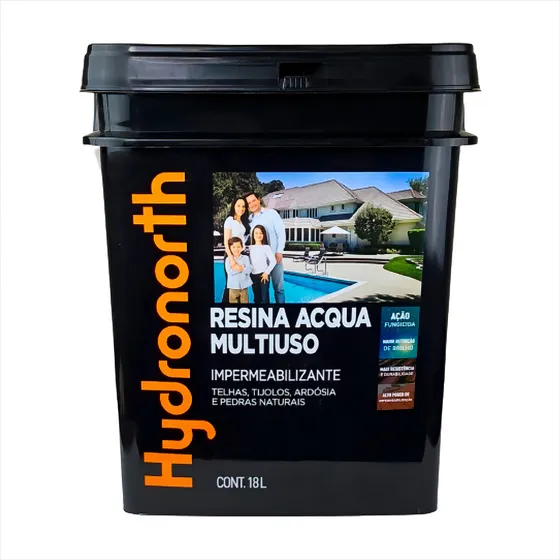 Resina Acrílica Multiuso Acqua Ceramica Onix Hydronorth 18l