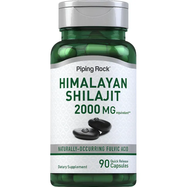 Himalayan Shilajit Himalaya Acido Fulvico Resina Capsulas Fitoterapico Fuerza Sexual Cognicion Salud Fitonutriente Optimo Potencia Energizar Poderoso